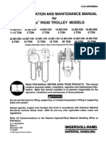 Pa RTS, Operation and Maintenance Manual For Ultra-Lo'" Rigid Trolley Models