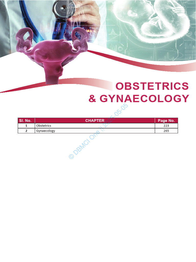 Obstetrics & Gynecology Overview | PDF | Childbirth | Pregnancy