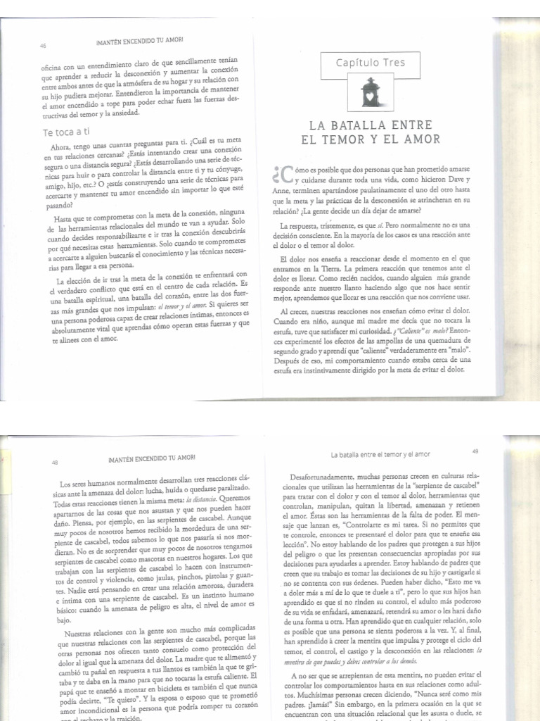 La Batalla Entre El Amor y El Temor | PDF