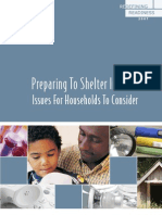 Preparing To Shelter in Place: Issues For Households To Consider