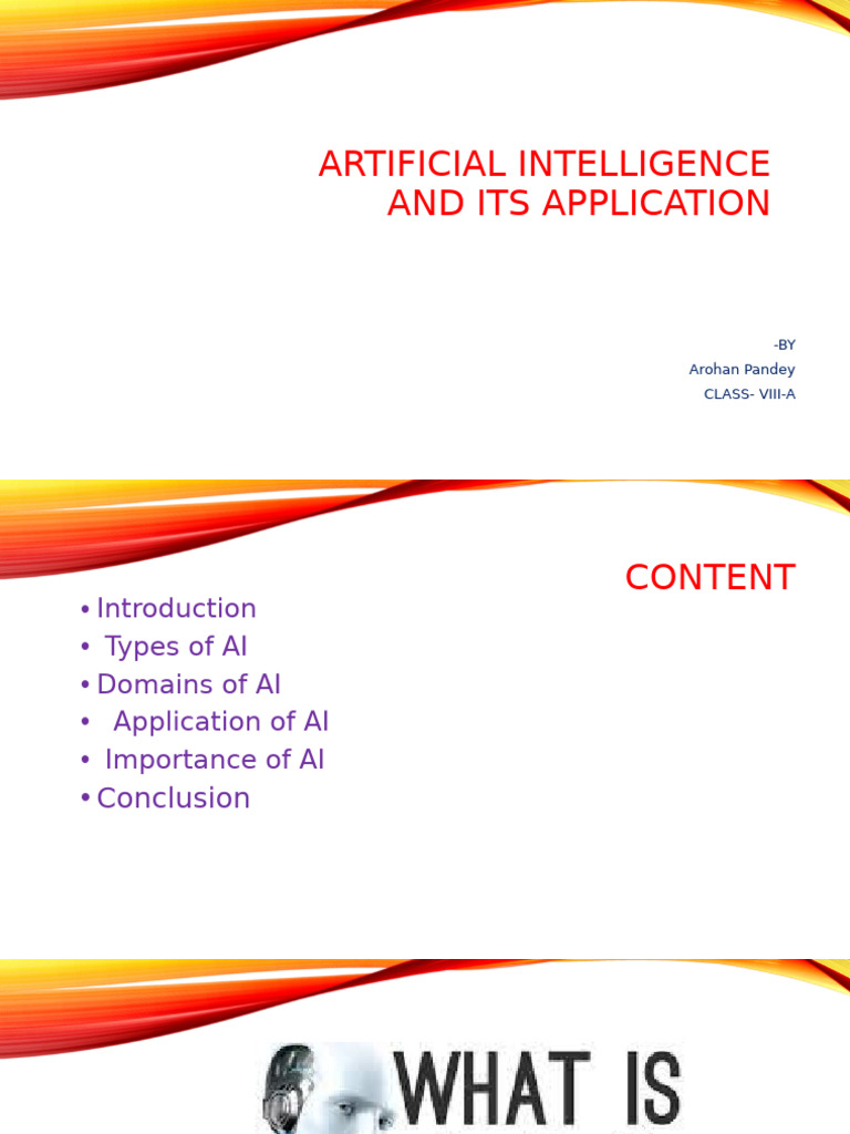 Understanding AI: Types and Applications | PDF | Artificial ...