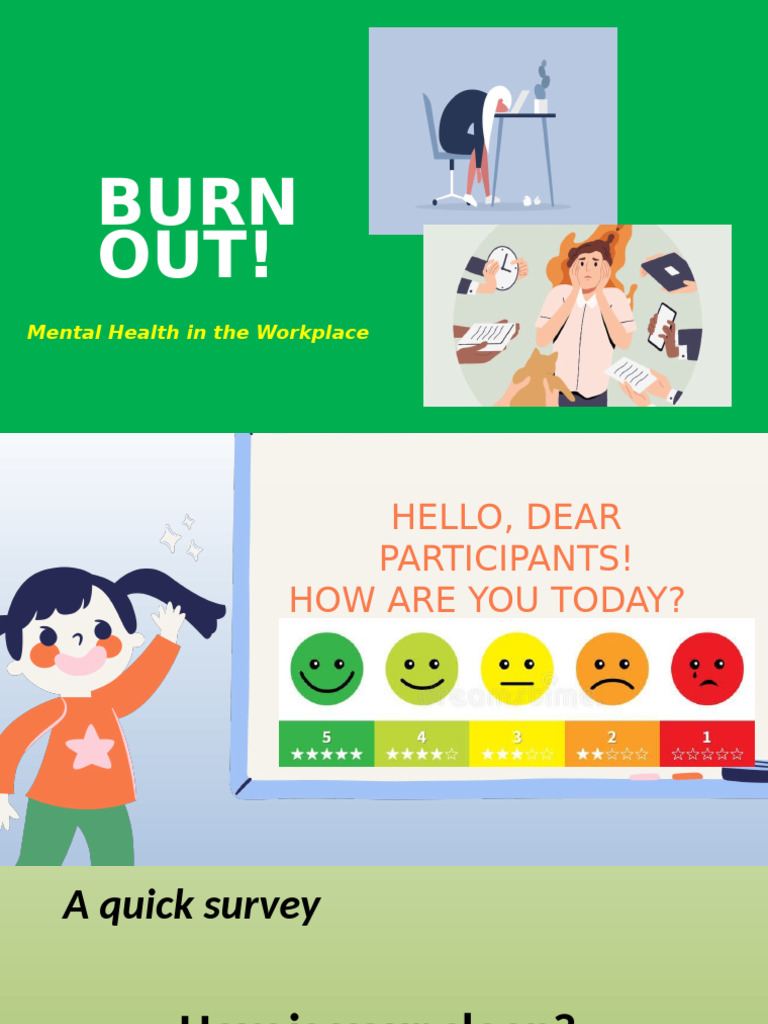 Mental Health & Burnout Solutions | PDF | Occupational Burnout | Health ...