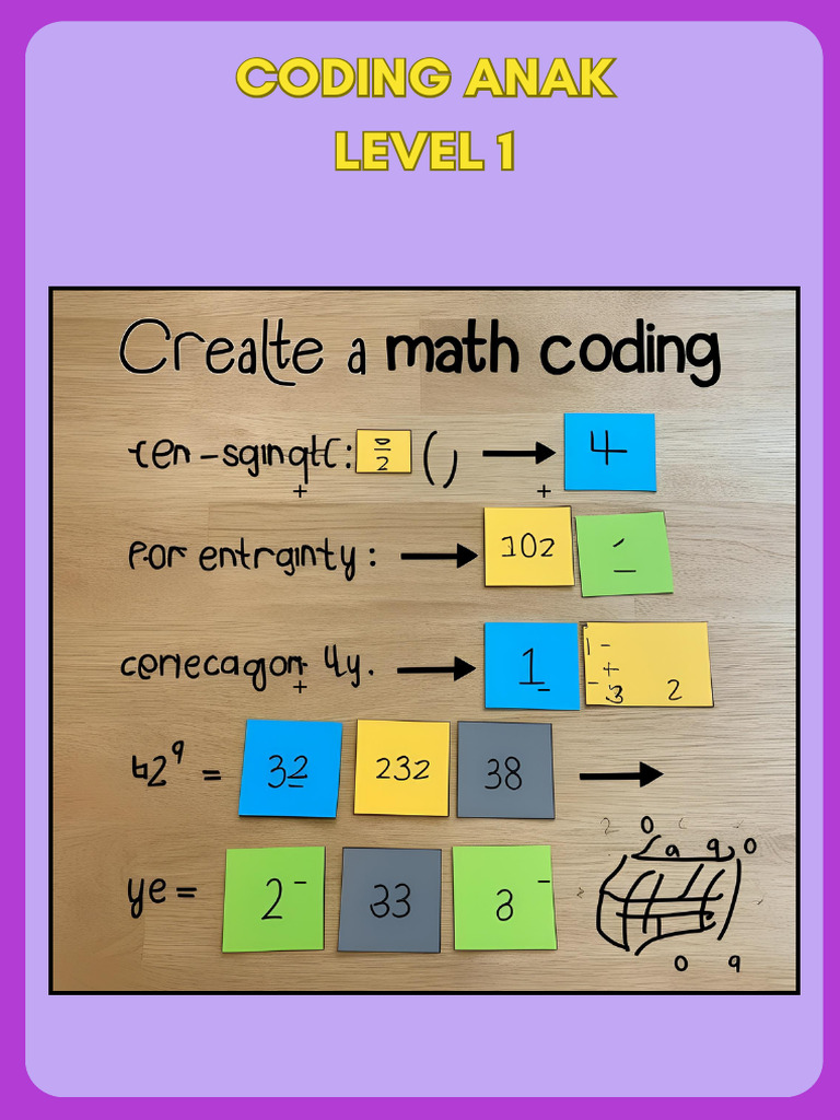 Aktivitas Coding Matematika Anak TK | PDF
