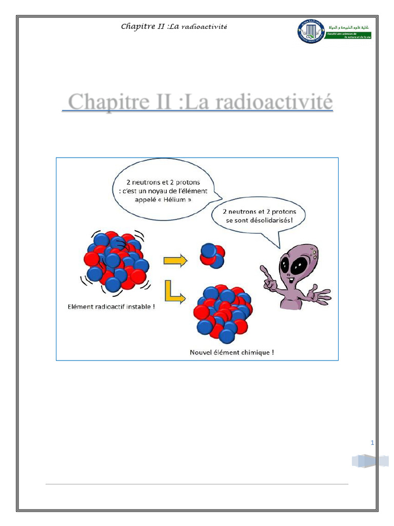 Comprendre la radioactivité et ses types | PDF | Noyau atomique ...