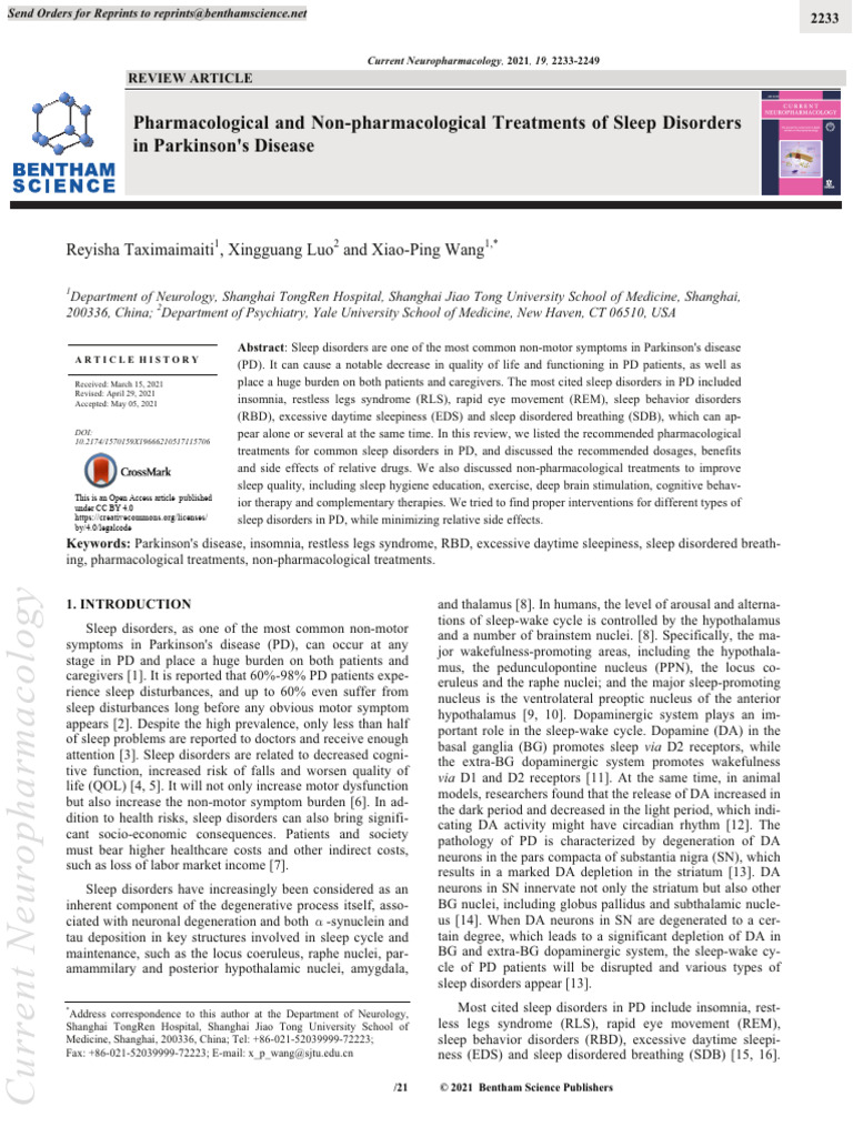 019ac Oa | PDF | Sleep Disorder | Insomnia