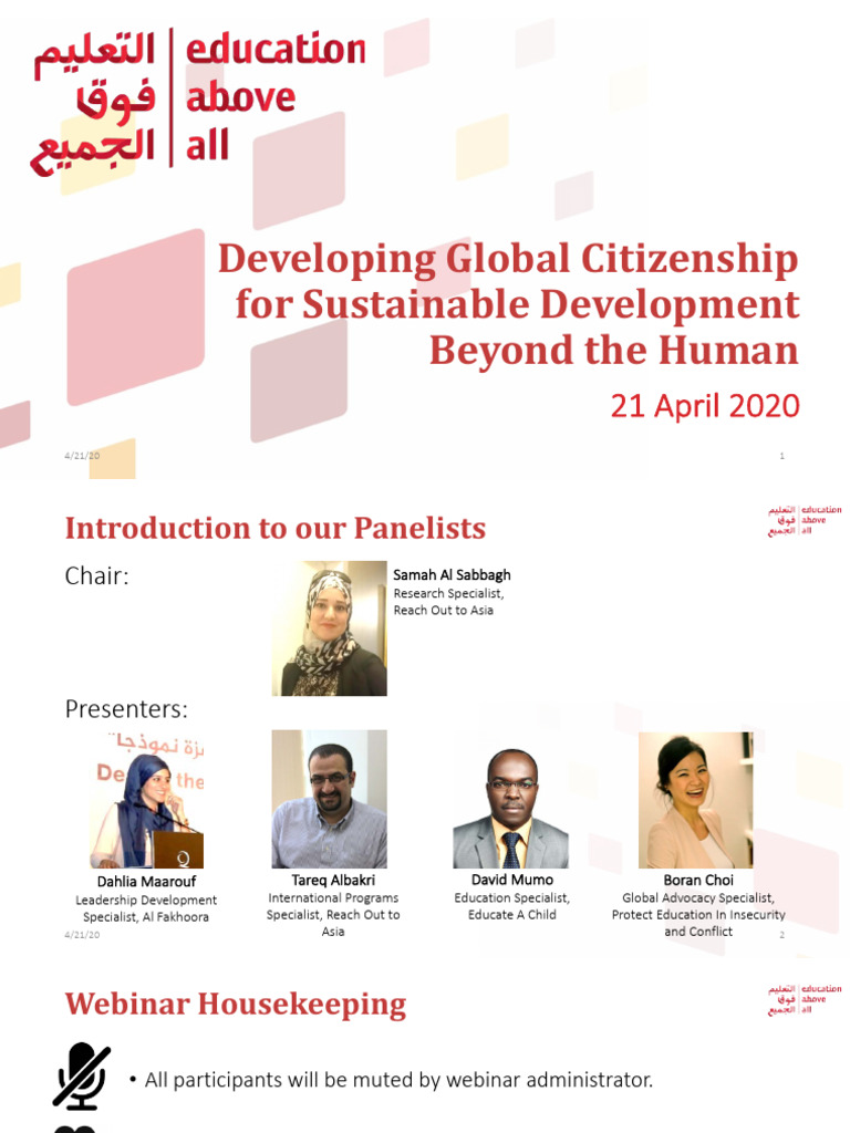 Global Citizenship for Sustainable Development | PDF | Civic Engagement ...