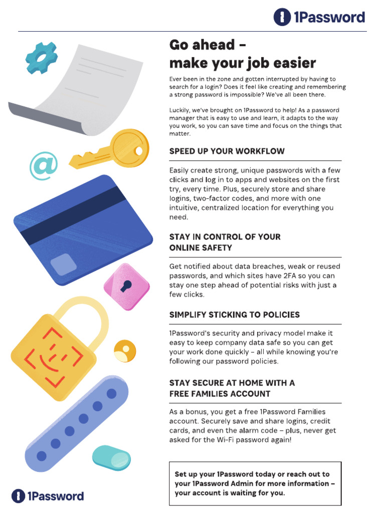 Poster - 1password Makes Your Job Easier | PDF
