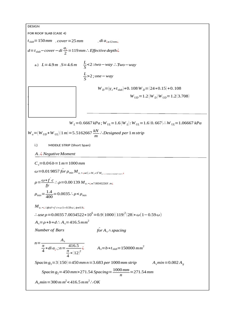 Design Of Two Way Slabs Using Coefficient Method Rcd Ce Pdf