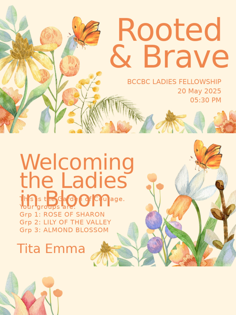 Ladies Rooted and Brave Program 2025 | PDF