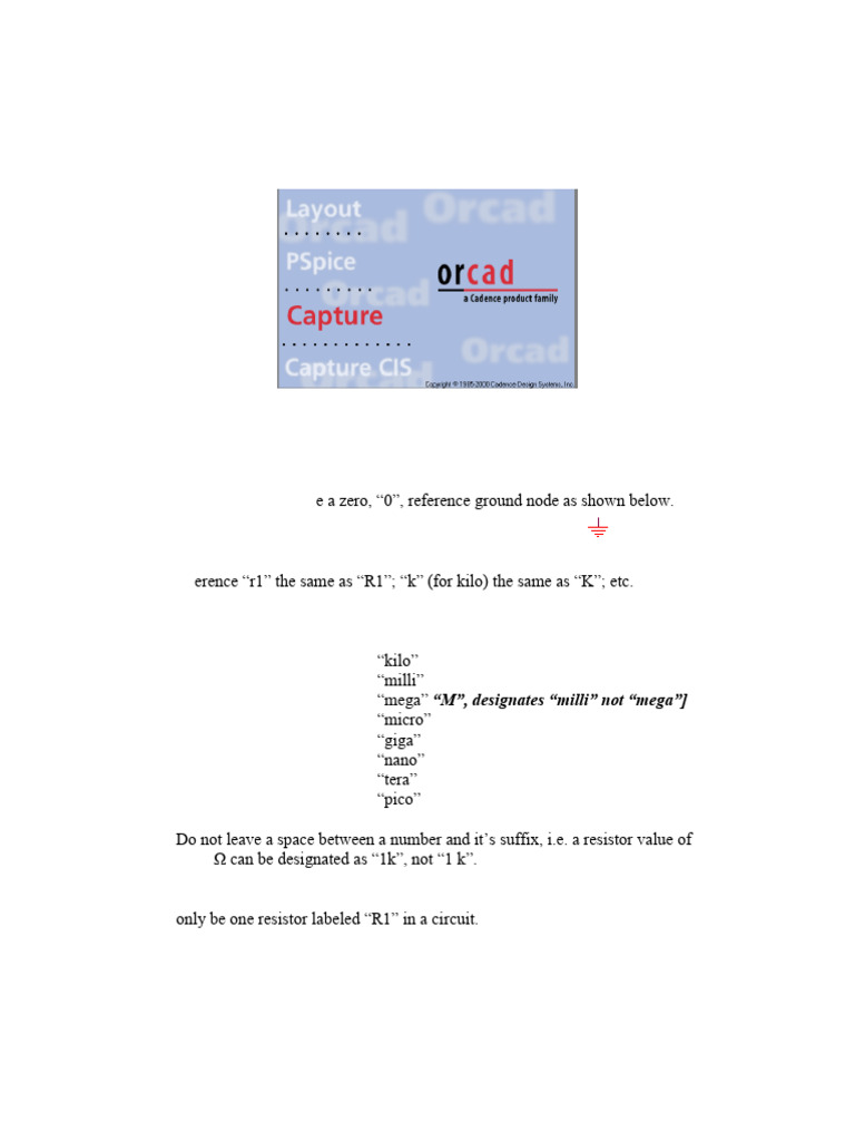 PSpice Tutorial for Circuit Simulation | PDF | Electrical Engineering ...