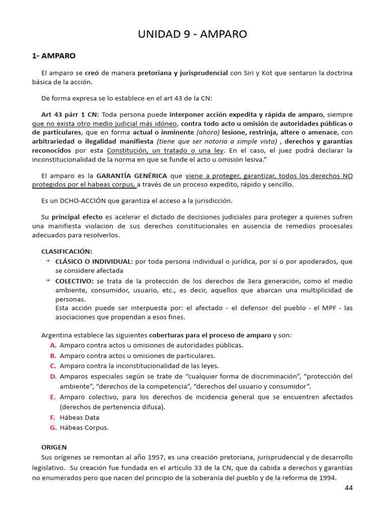 Amparo | PDF | Justicia | Crimen y violencia