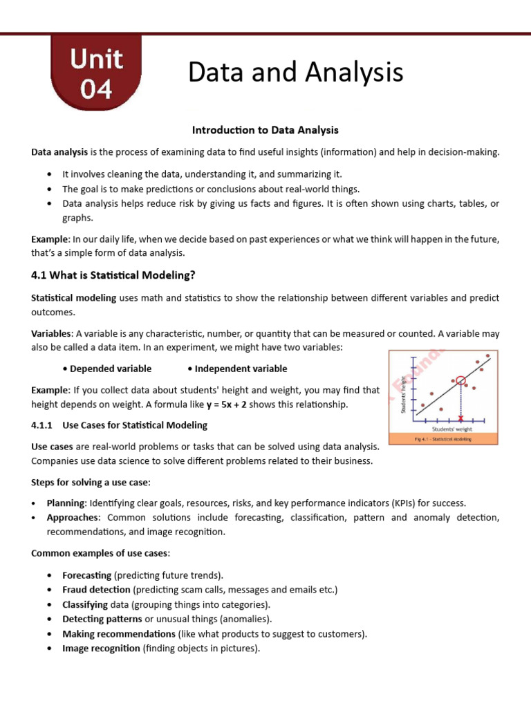Data Analysis and Statistical Modeling Guide | PDF | Data Analysis ...