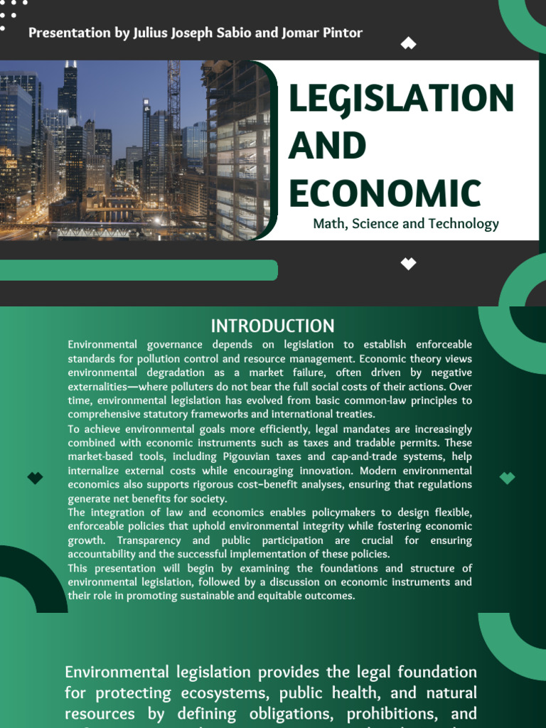 Legislation and Economic | PDF | Emissions Trading | Externality