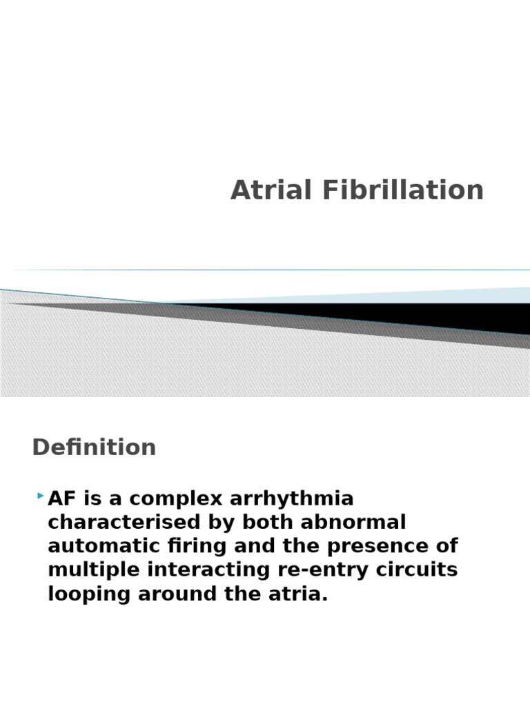 241220190Mx of Atrial Fibrillation | PDF | Cardiovascular Diseases ...