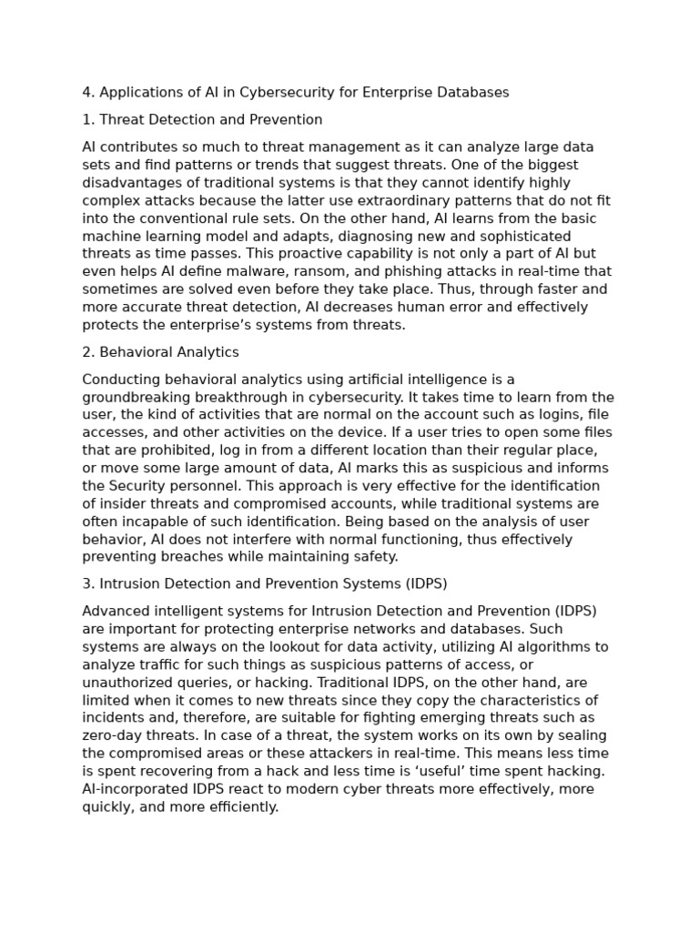 AI Applications in Cybersecurity | PDF | Security | Computer Security