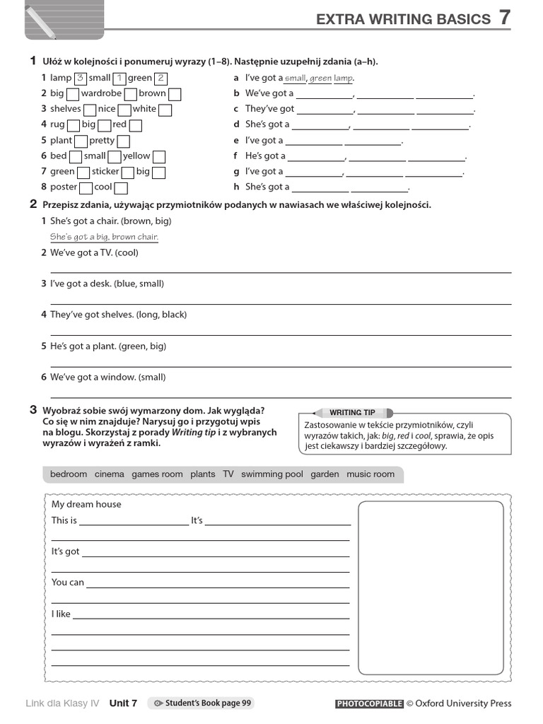 Assets Download Writing Link L4 U7 Writing Basics Ws | PDF