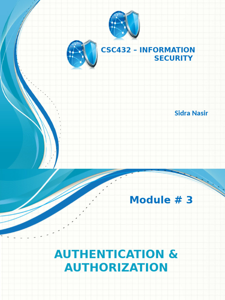Module 03-Access Control | PDF | Password | Access Control