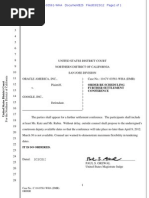 Order re settlement talks in Oracle-Google