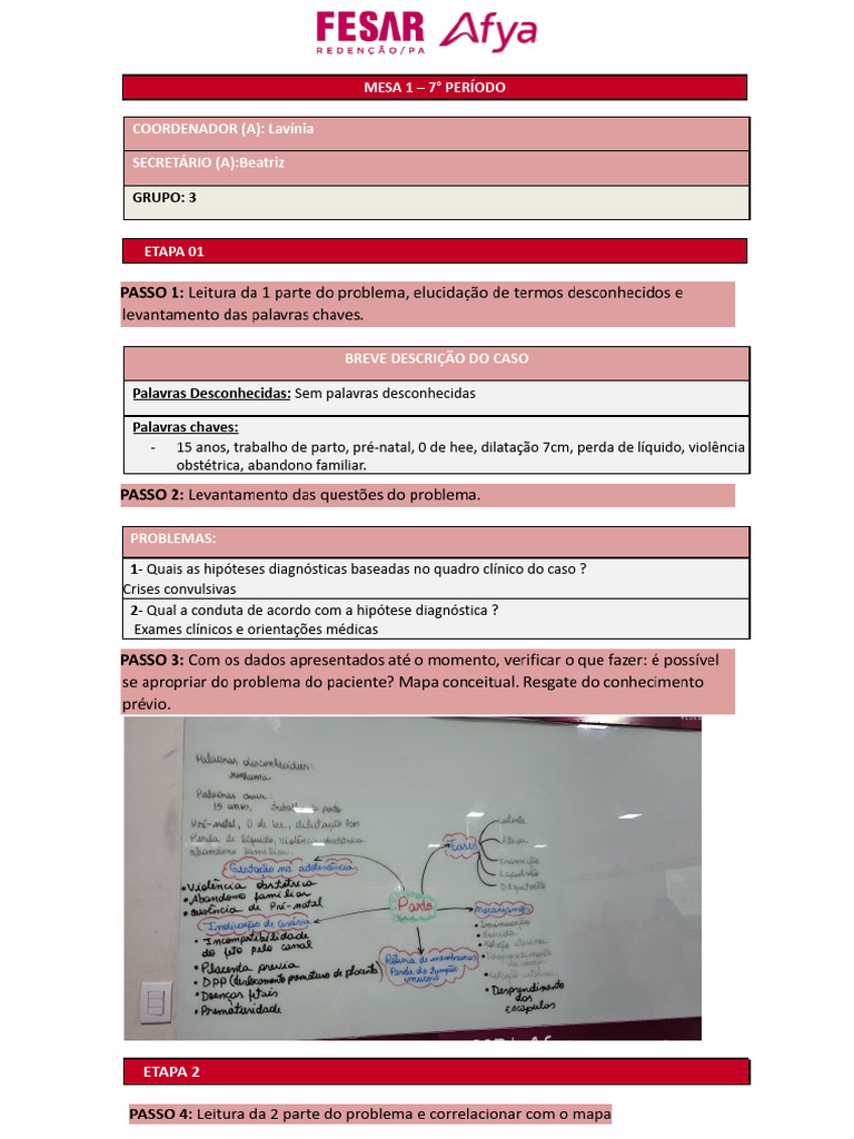 Caso Clínico: Parto em Adolescente | PDF
