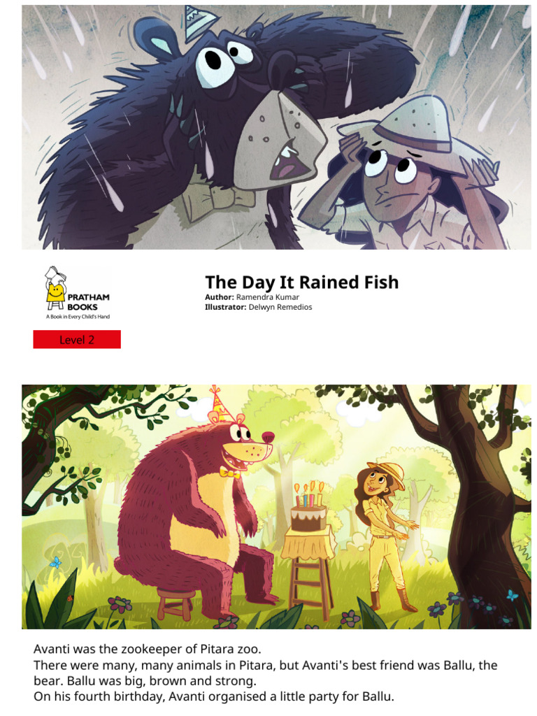 The Day It Rained Fish: A Zoo Adventure | PDF