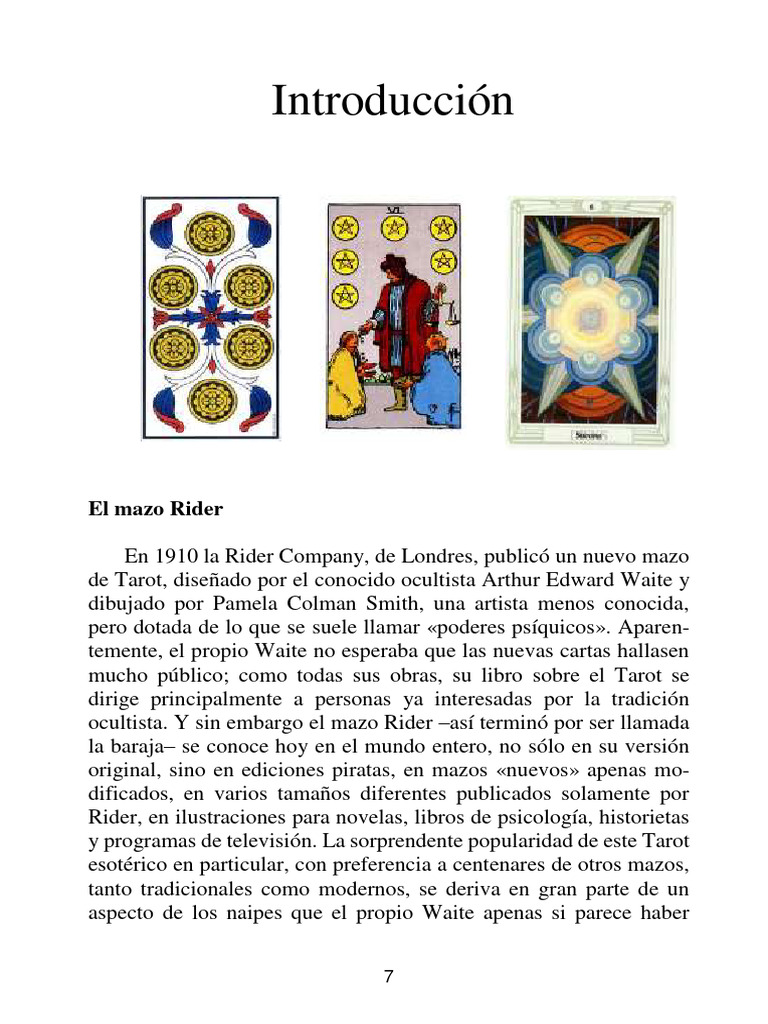 Historia del Mazo Rider de Tarot | PDF | Tarot | Jugando a las cartas