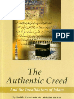 The Authentic Creed and the Invalid a Tors of Islam