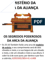 Os segredos poderosos da Arca da Aliança