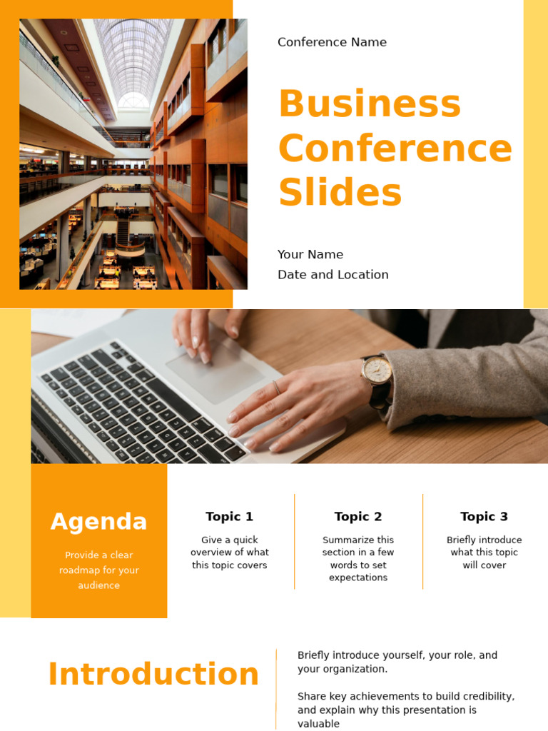 Business Conference Presentation Template | PDF | Human Communication