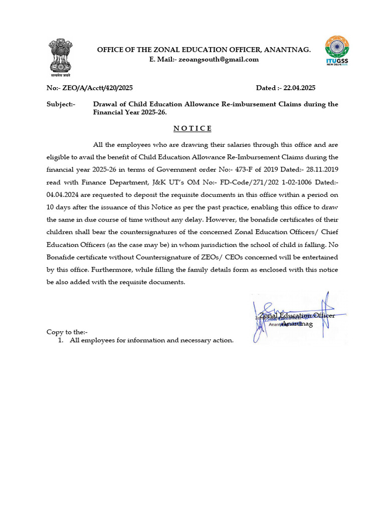 CEA Reimbursement Claims Notice 2025 | PDF | Government