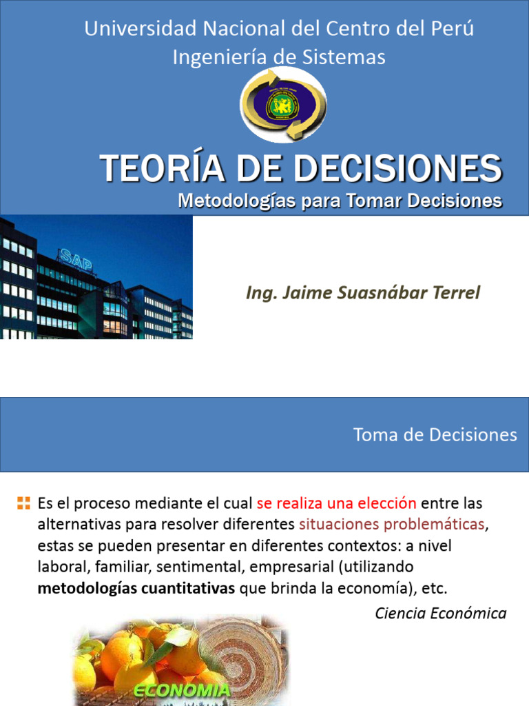 Metodologías para la Toma de Decisiones | PDF | Toma de decisiones