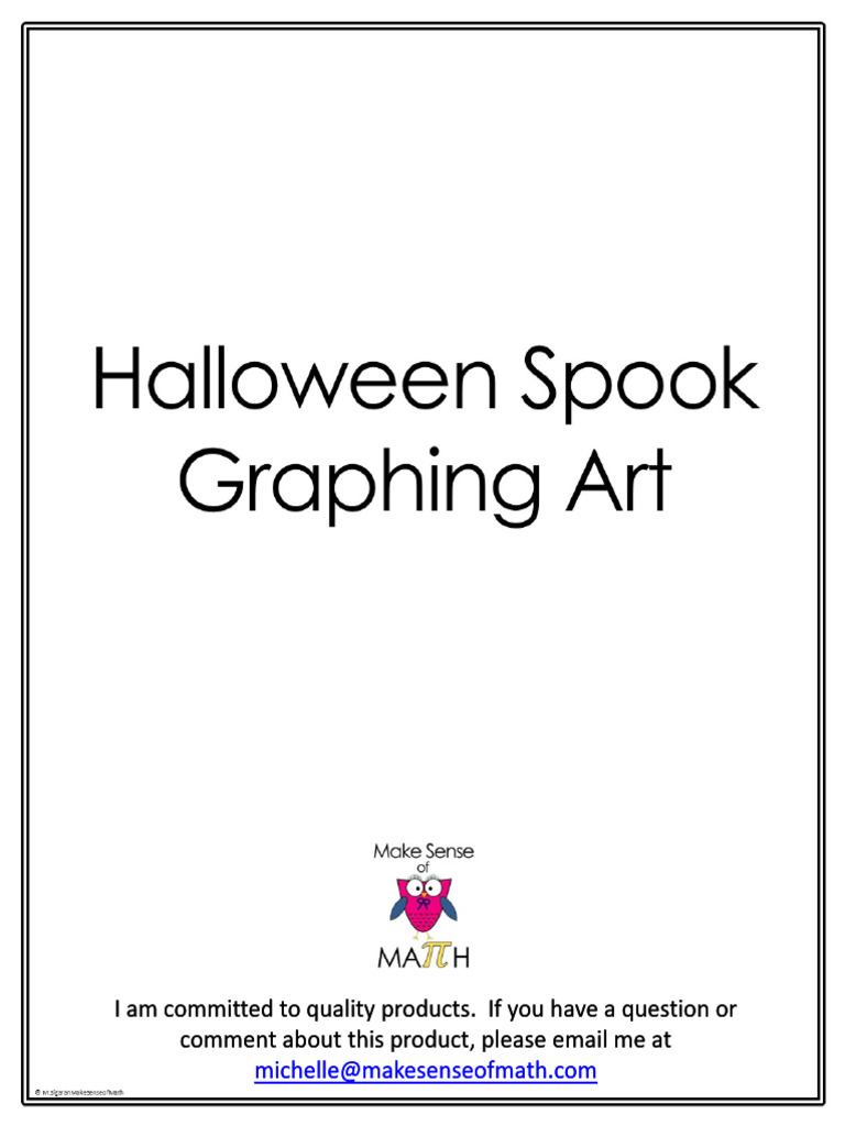 Halloween8thGradeMathActivityWorksheetGraphingLinearEquationsActivity 1 ...