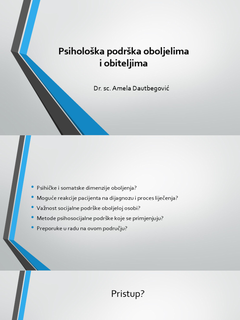 Podrska Oboljelima - Amela Dautbegovic | PDF