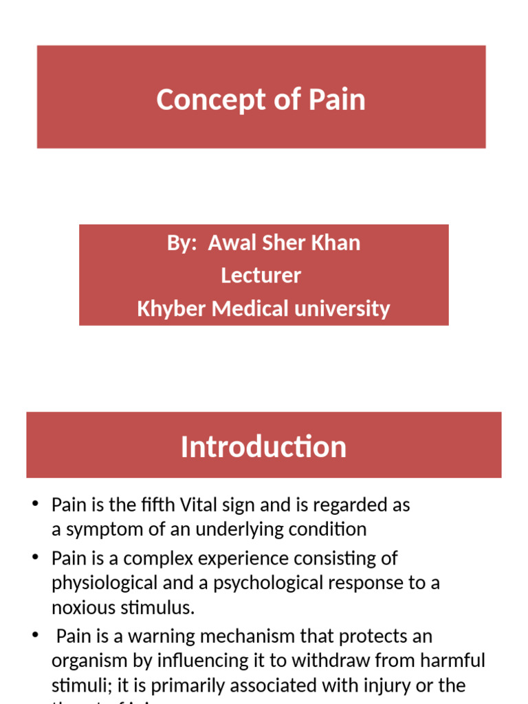 Understanding Pain: Types and Management | PDF | Pain | Analgesic