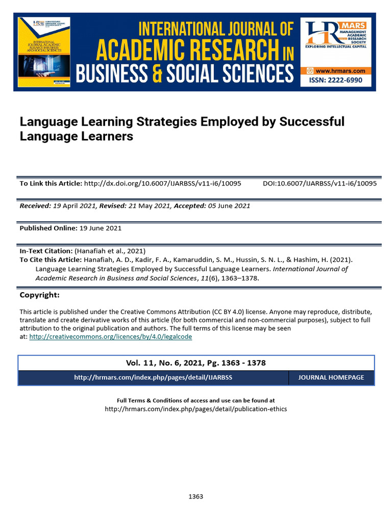 Effective Language Learning Strategies | PDF | Second Language ...