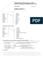 False Cognates Exam