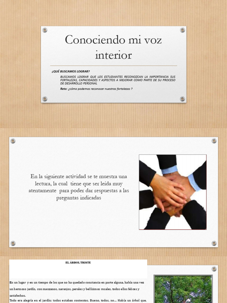 Reconoce tu voz interior y fortalezas | PDF