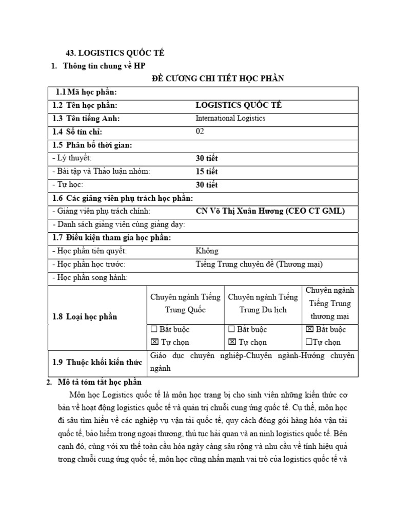 DCCT Logistic QT | PDF
