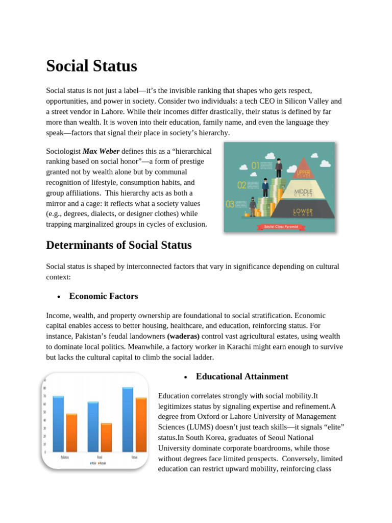Understanding Social Status Dynamics | PDF | Social Status | Caste