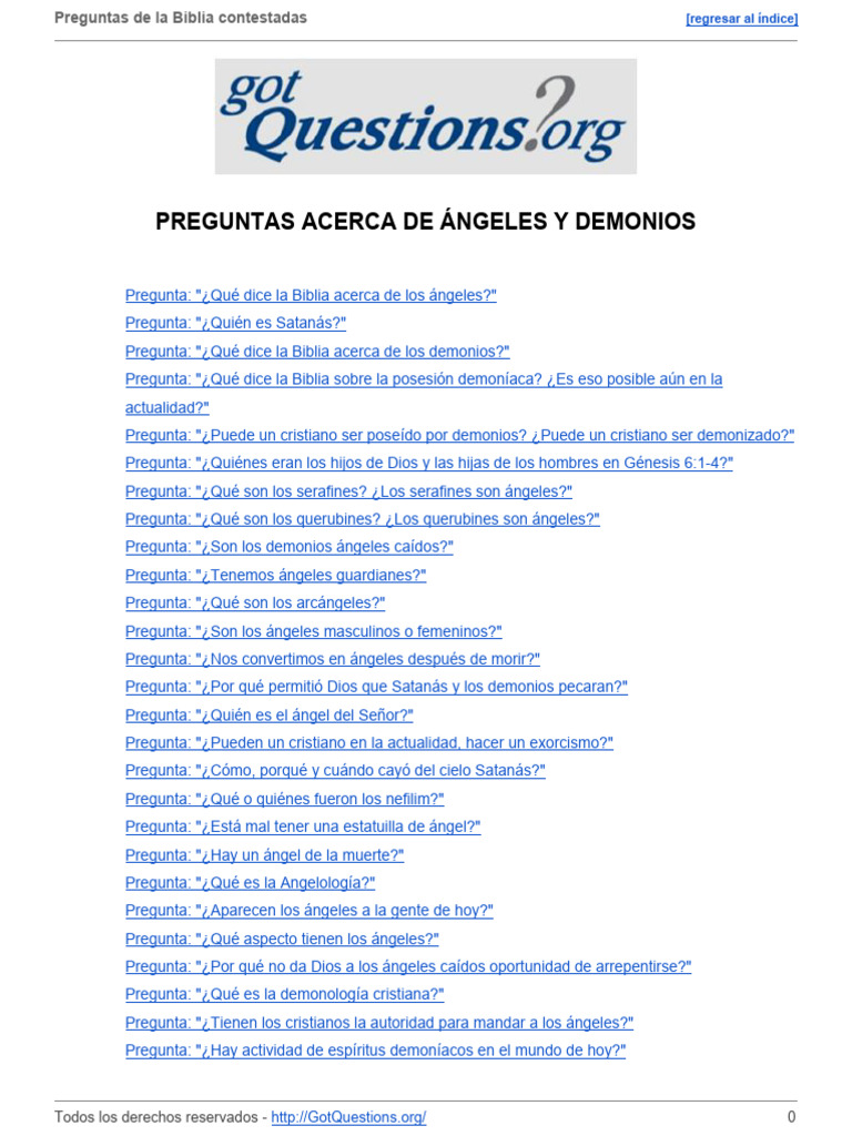 Demonios del Infierno en la Biblia | PDF | Demonios | Satán