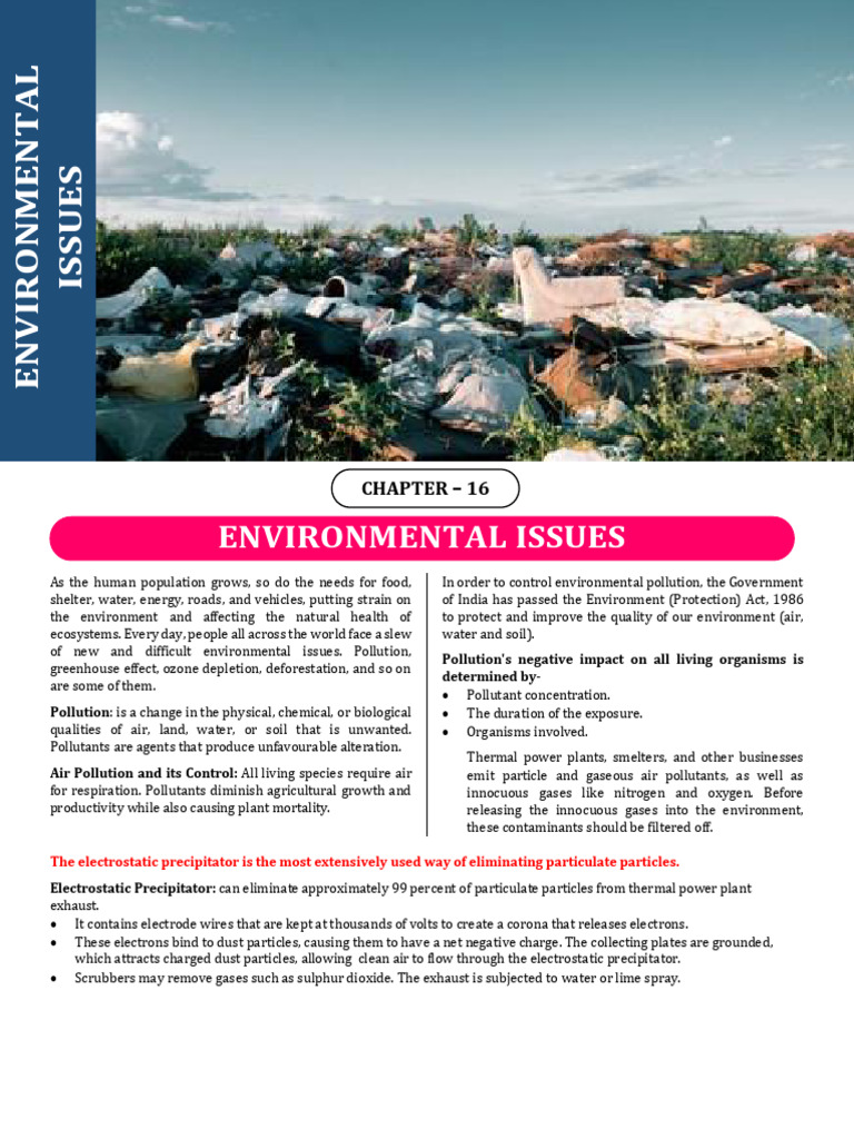 Environmental Pollution and Control Methods | PDF | Exhaust Gas ...