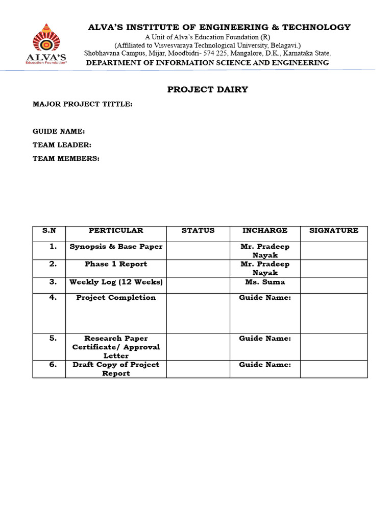 Project Dairy | PDF