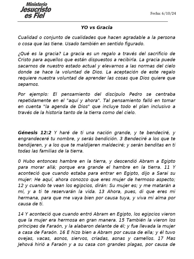 La Gracia y la Fe en la Vida de Pedro | PDF | Abrahán | Jesús