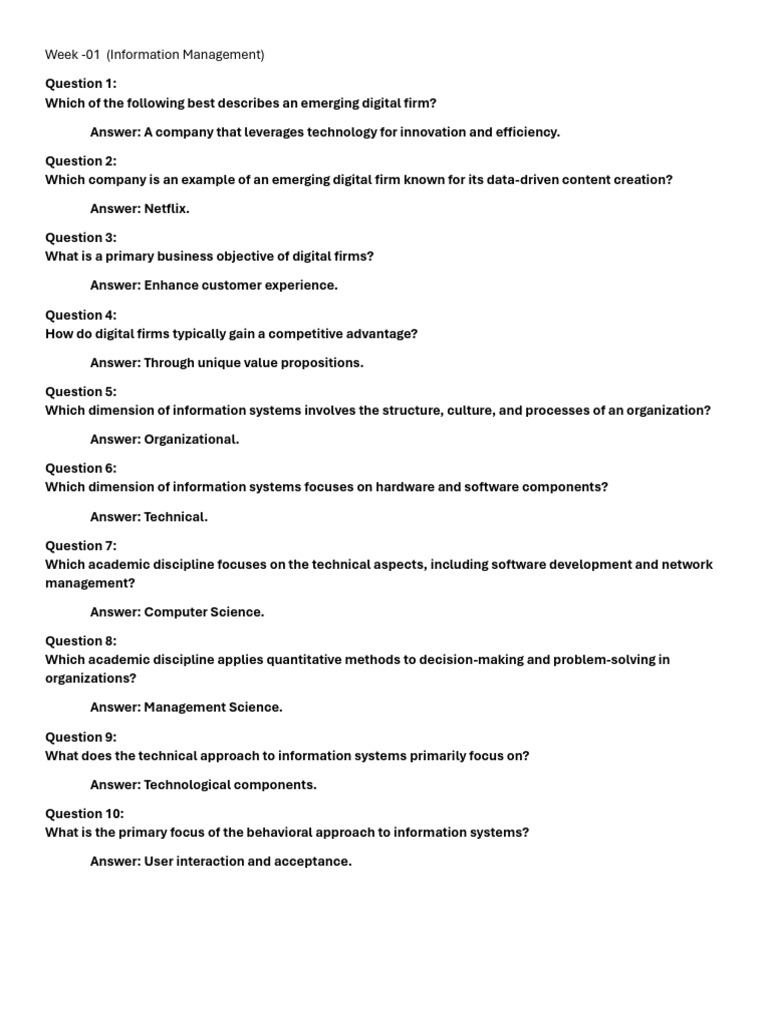 MCQ's - Information Management | PDF | Computer Network | Computer Security