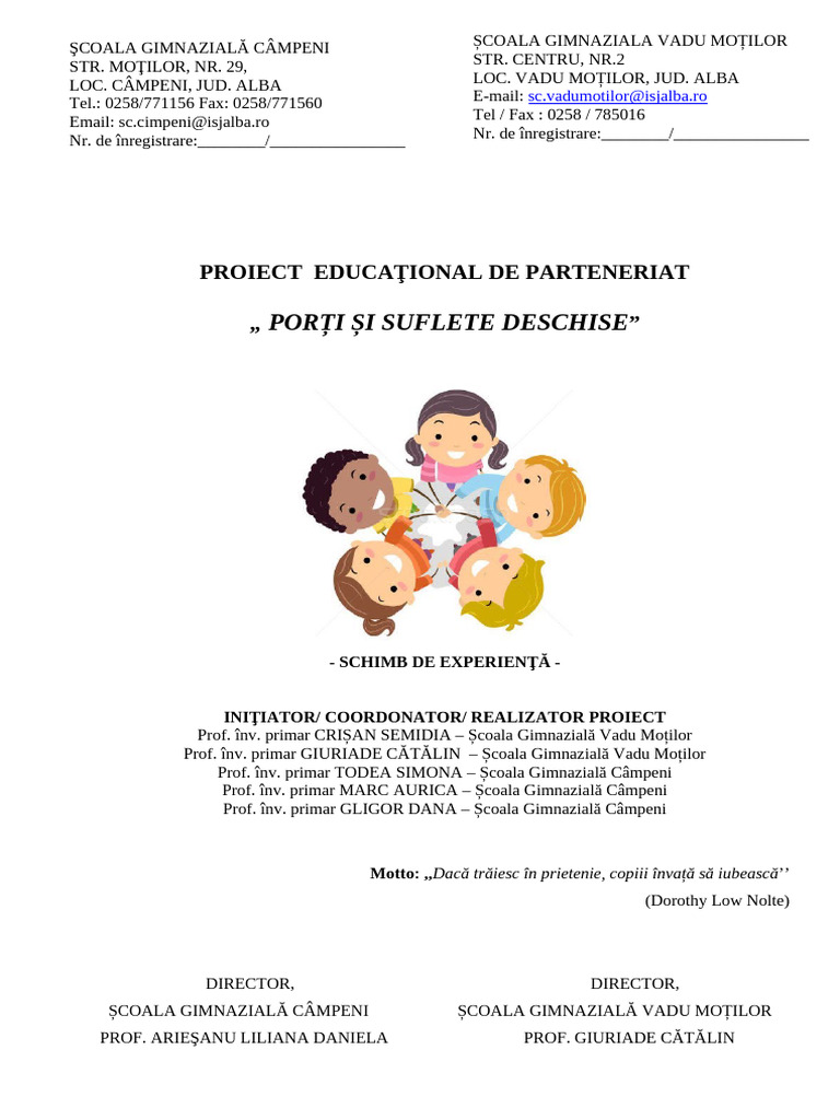 Proiect Educational 2024-2025 | PDF