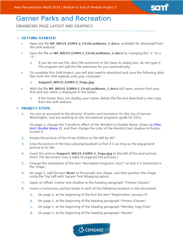 Garner Parks Recreation Guide Project | PDF | Paragraph | Computing