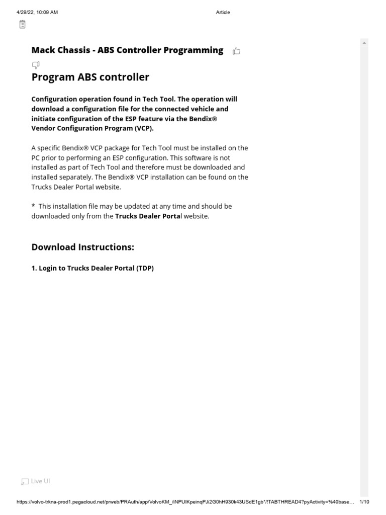 Bendix VCP Installation Guide for Trucks | PDF | Anti Lock Braking ...