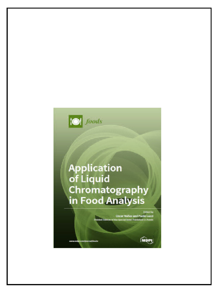 Application of Liquid Chromatography in Food Analysis Oscar Nez PDF ...