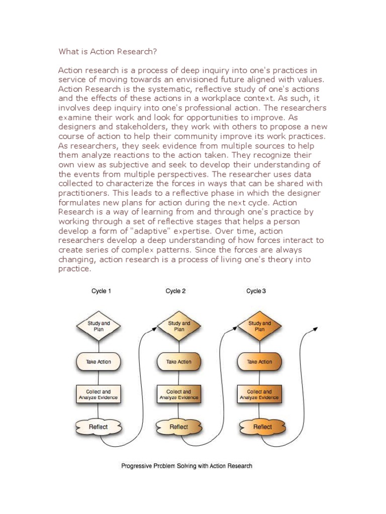 What Is Action Research | PDF | Action Research | Question