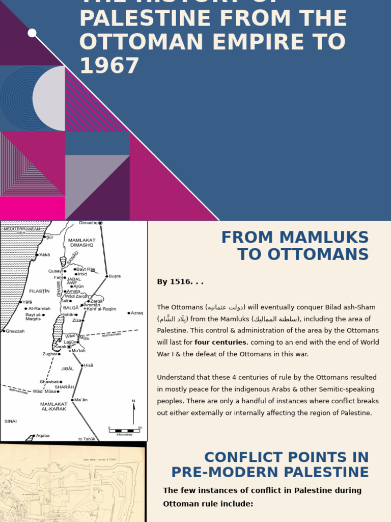 Ottoman To 1967 Palestine History | PDF | Israel | World Politics