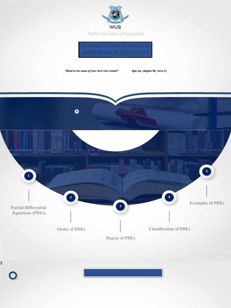 Intro To Pdes Order And Degree Pdf Partial Differential Equation